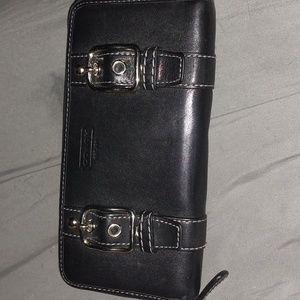 COACH WALLET purple inside big buckle wallet